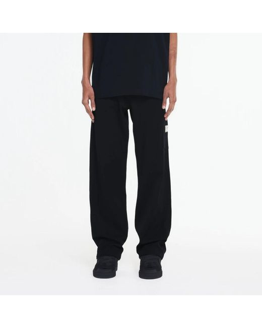 flâneur Black Wide Trousers for men