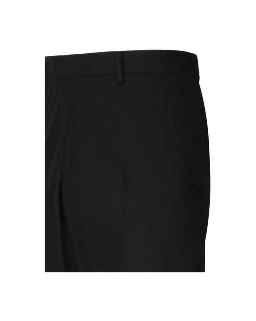 Jil Sander Black Straight Trousers for men