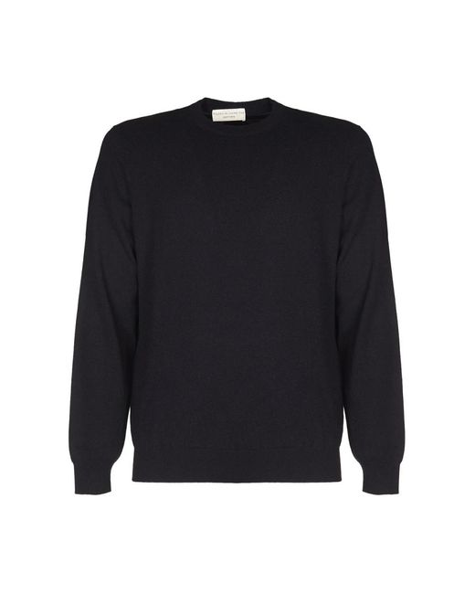 FILIPPO DE LAURENTIIS Round-Neck Knitwear in het Blue voor heren