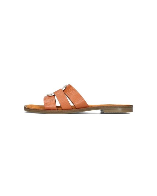 Notre-v Brown Leder-Sliders