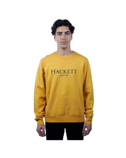 Hackett Baumwoll-sweatshirt in Yellow für Herren