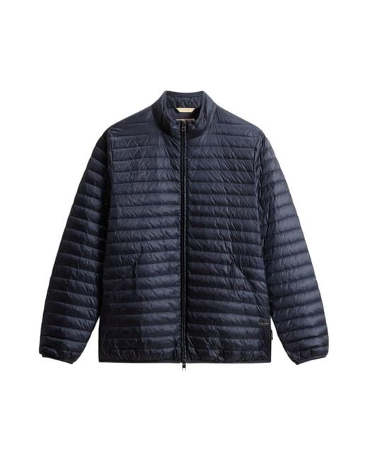 Woolrich Blue Winter Jackets for men