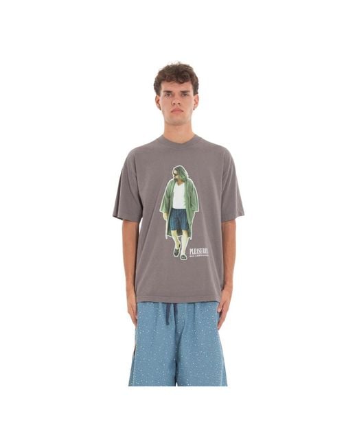 T-Shirts di Pleasures in Gray da Uomo