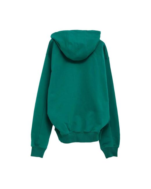 Casablanca Green Grüner Hoodie Mit Fronttasche