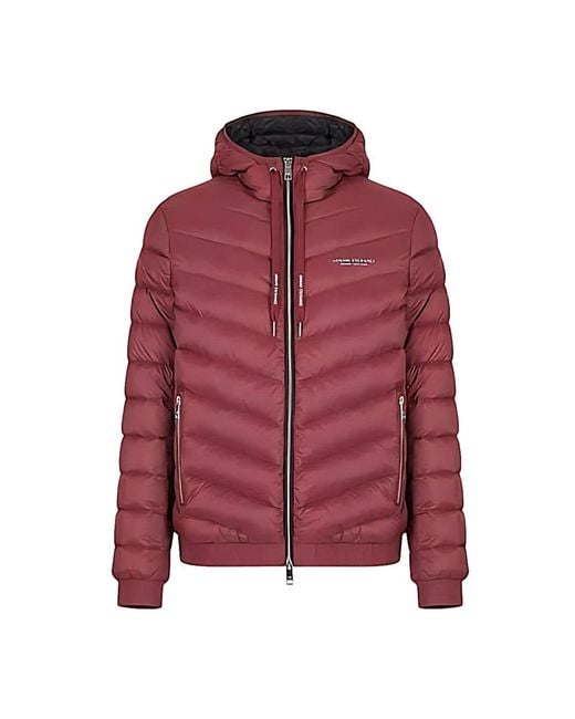 ARMANI EXCHANGE Red Winter Jackets for men