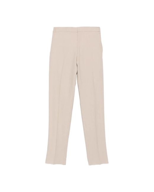 Zegna Natural Straight Trousers for men