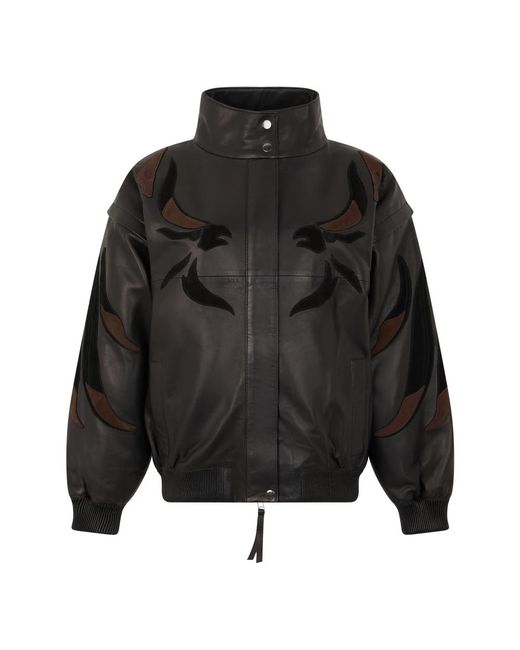 Leather Jackets P.A.R.O.S.H. de color Black