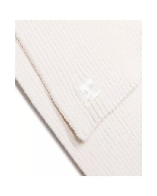 Courreges White Winter Scarves