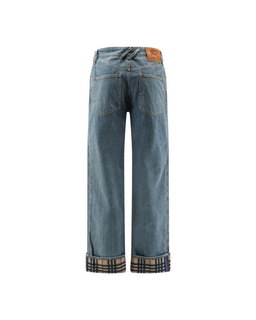 Burberry Blue Wide Jeans for men
