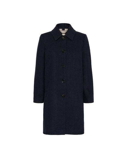 Part Two Blue Single-Breasted Coats