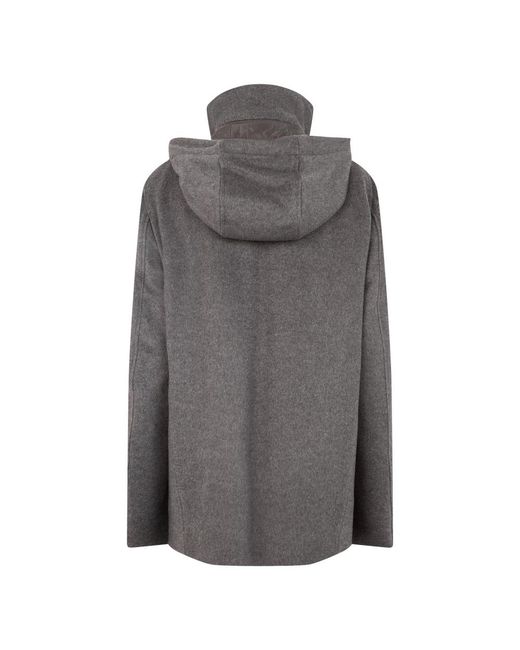 Single-Breasted Coats Herno de hombre de color Gray