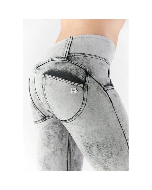 Freddy Jeans ,Grijs ,Katoen Wr.Up Push-Up Jeans in het Gray