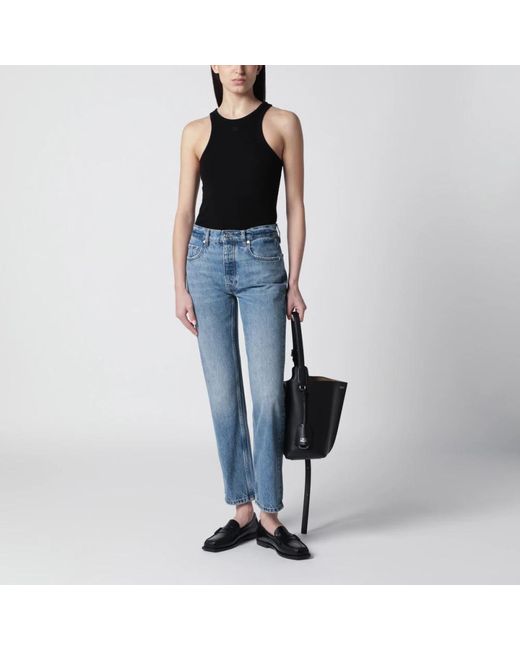 Anine Bing Blue Straight Jeans