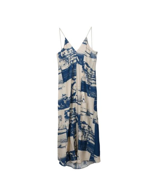 Alysi Blue Midi Dresses