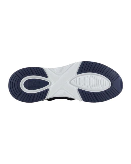 EA7 Blaue infinity sneaker mit gold-logo in Blue für Herren