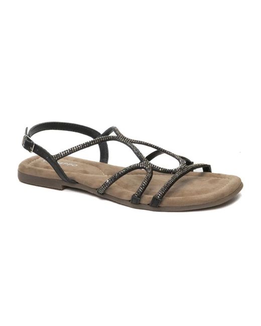 Flat Sandals Gioseppo en coloris Black