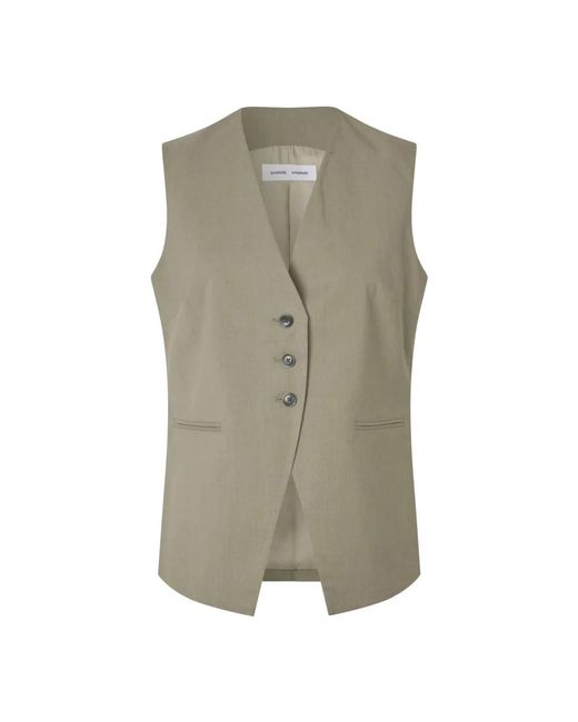 Samsøe & Samsøe Green Waistcoats