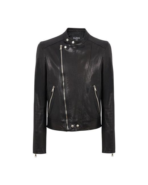 Jackets > leather jackets Balmain pour homme en coloris Black