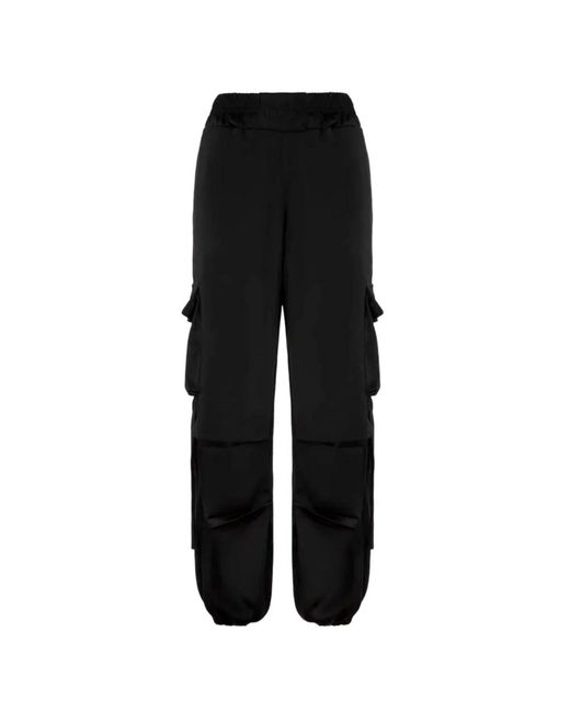 Pantalones casuales con cordón DISCLAIMER de color Black