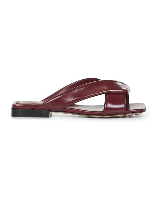 Bottega Veneta Purple Sliders