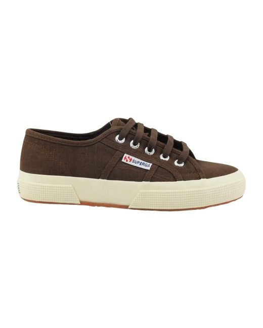 Superga Brown 2750 Linen