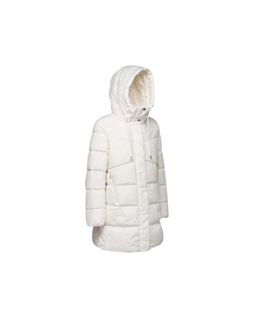 Geox Jassen ,Wit ,Katoen Dalyla Long Parka in het White