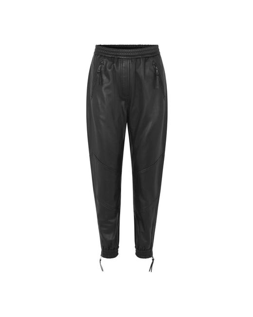 Munthe Black Slim-Fit Trousers