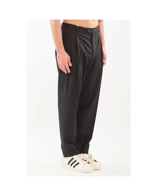 BRIGLIA Black Suit Trousers for men