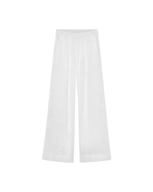 Forte_forte White Wide Trousers