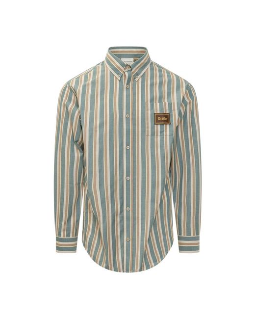 Drole de Monsieur Gray Casual Shirts for men