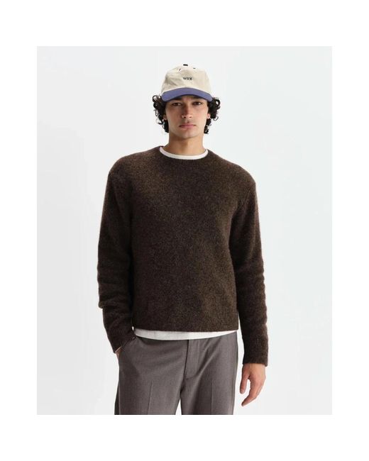 Wax London Brown Round-Neck Knitwear for men