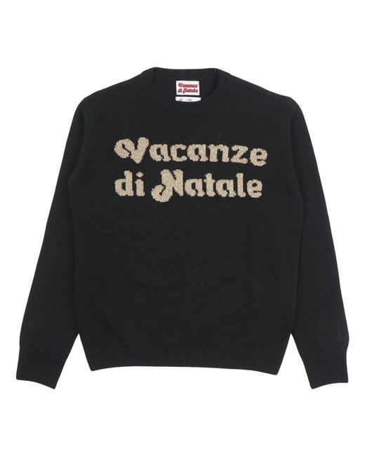 Mc2 Saint Barth Black Round-Neck Knitwear
