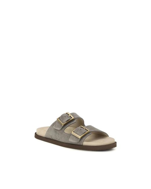 Brunello Cucinelli Natural Sliders for men