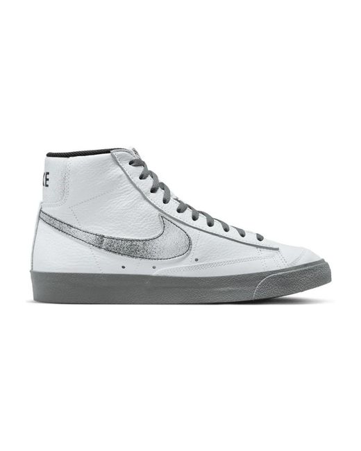 Nike Blazer mid'77 leder sneakers in Gray für Herren