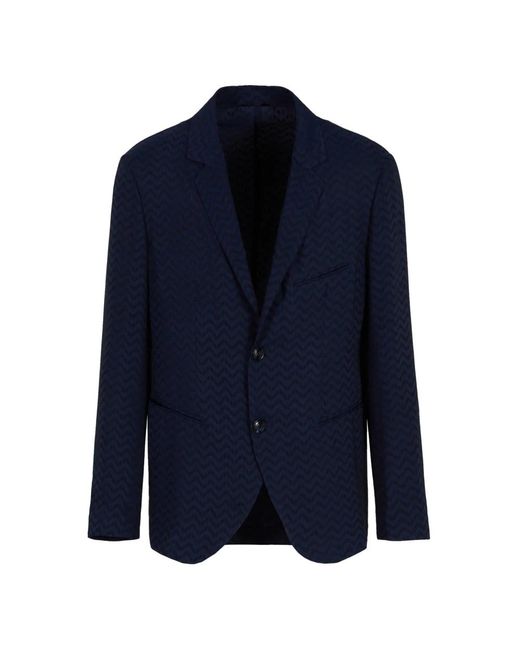 Blazers Giorgio Armani de hombre de color Blue