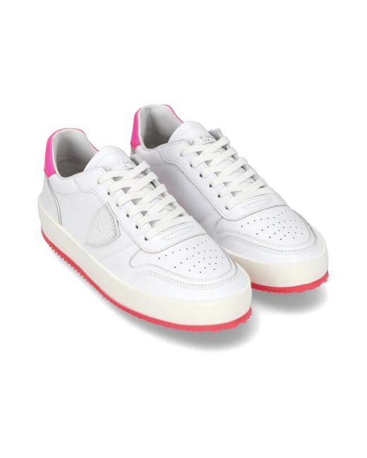 Philippe Model Sneakers in het White