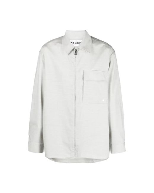 Etudes Studio White Casual Shirts for men