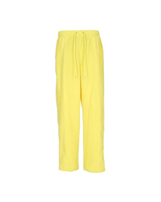 Nike Fitness ,Geel ,Polyester Air Woven Sportswear Trainingsbroek in het Yellow voor heren