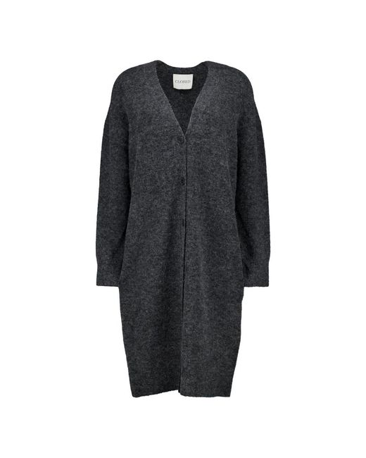 Closed Cardigan Long Vesten C96436-98C-22 in het Black