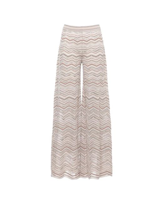D.exterior Natural Wide Trousers
