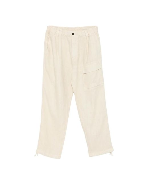 C P Company Natural Cropped Trousers for men