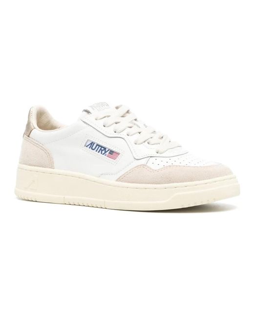 Autry White Gold medalist low sneakers