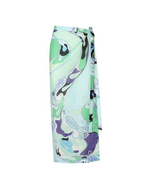 Midi Skirts Emilio Pucci de color Green