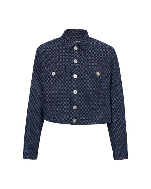 Jackets > denim jackets Balmain pour homme en coloris Blue