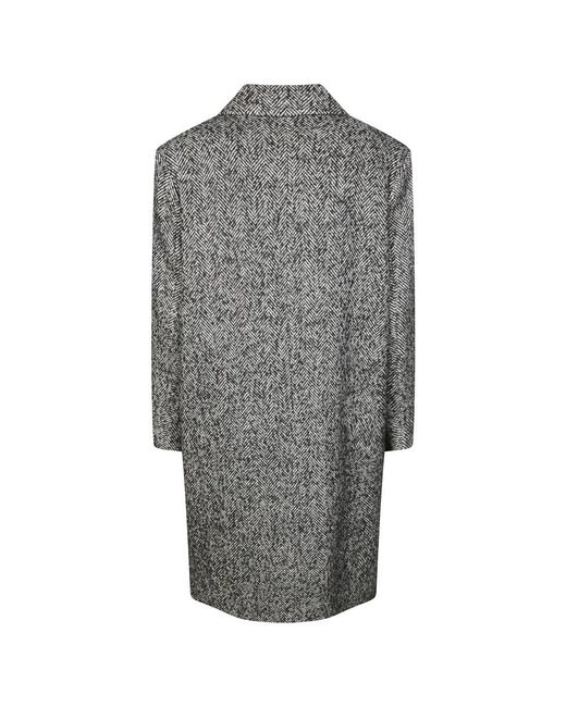 Single-Breasted Coats Amaranto de hombre de color Gray