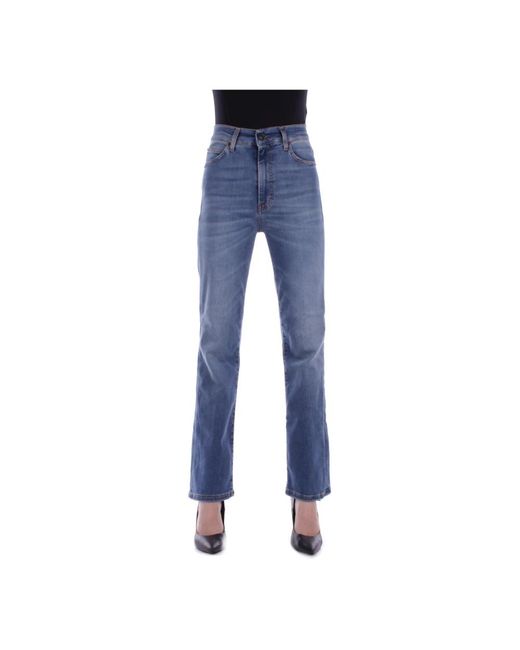 Jeans con chiusura a zip e tasche di Haikure in Blue
