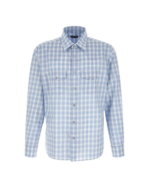 Tom Ford Blue Casual Shirts for men