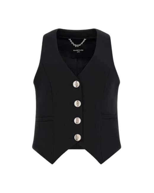 Guess Black Schwarze Gilets Jacken Von Marciano
