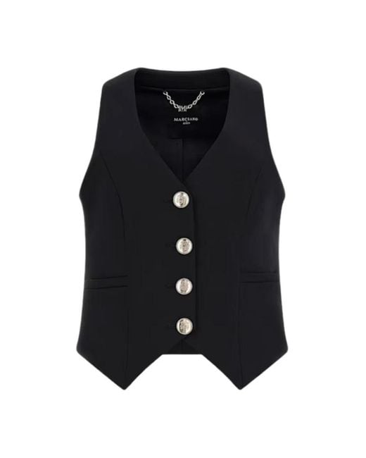 Guess Zwarte Gilets Jassen Door Marciano in het Black