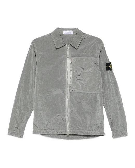 Stone Island Gray Light Jackets for men